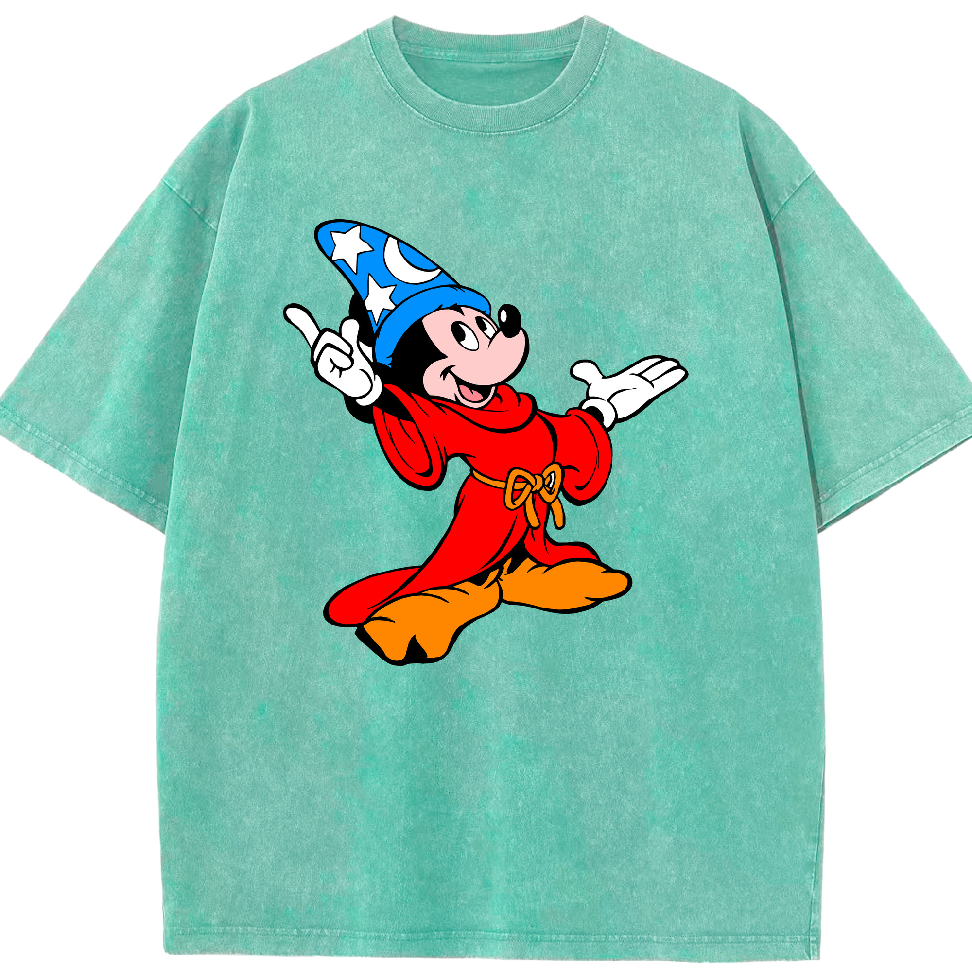 （画像用） ミッキーマウス Mickey Mouse 綿100% ヴィンテージ風 半袖Tシャツ（フロントプリント）